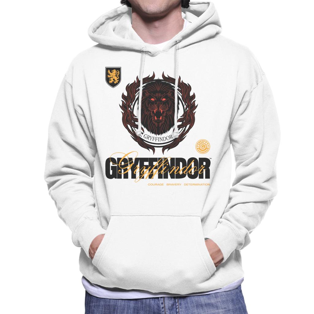 Harry Potter Gryffindor Lion Men's Hooded Sweatshirt-ALL + EVERY