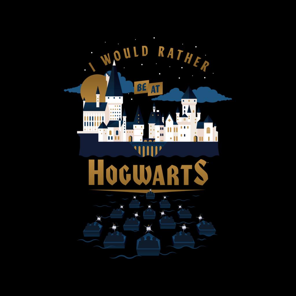 Harry Potter I Would Rather Be At Hogwarts Men's T-Shirt-ALL + EVERY