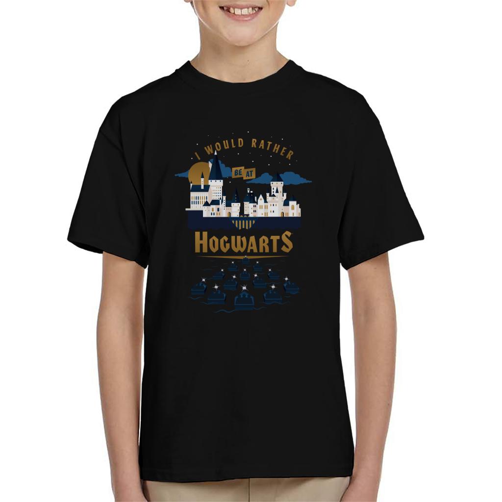 Harry Potter I Would Rather Be At Hogwarts Kid's T-Shirt-ALL + EVERY