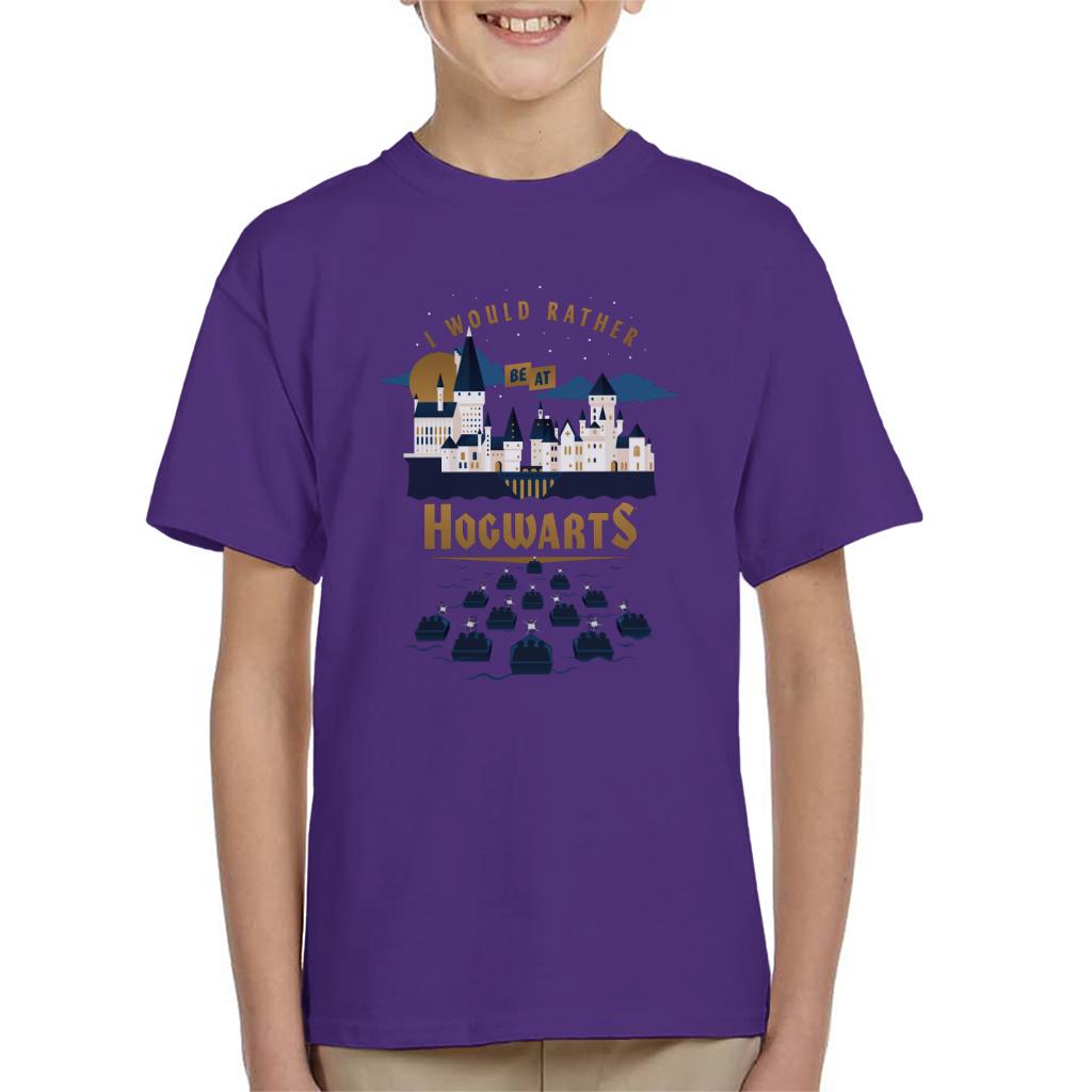 Harry Potter I Would Rather Be At Hogwarts Kid's T-Shirt-ALL + EVERY