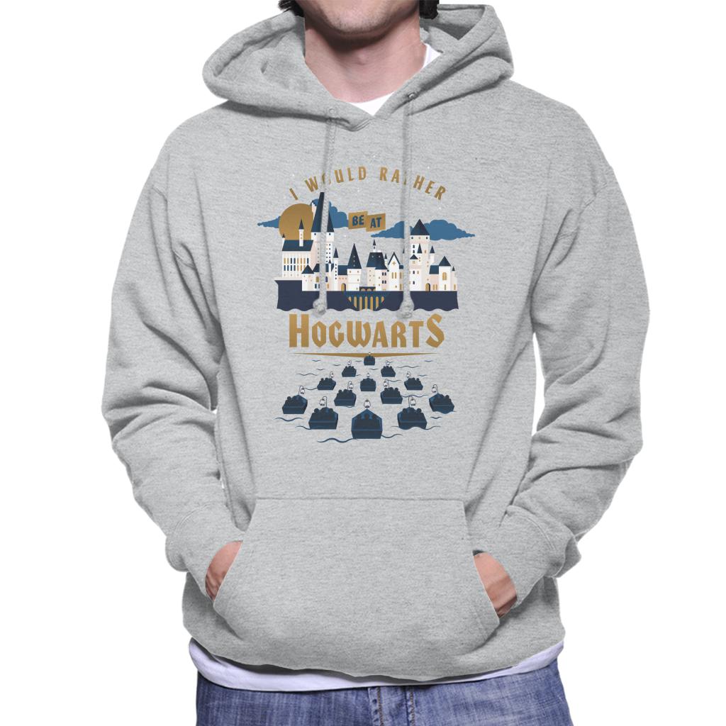 Harry Potter I Would Rather Be At Hogwarts Men's Hooded Sweatshirt-ALL + EVERY