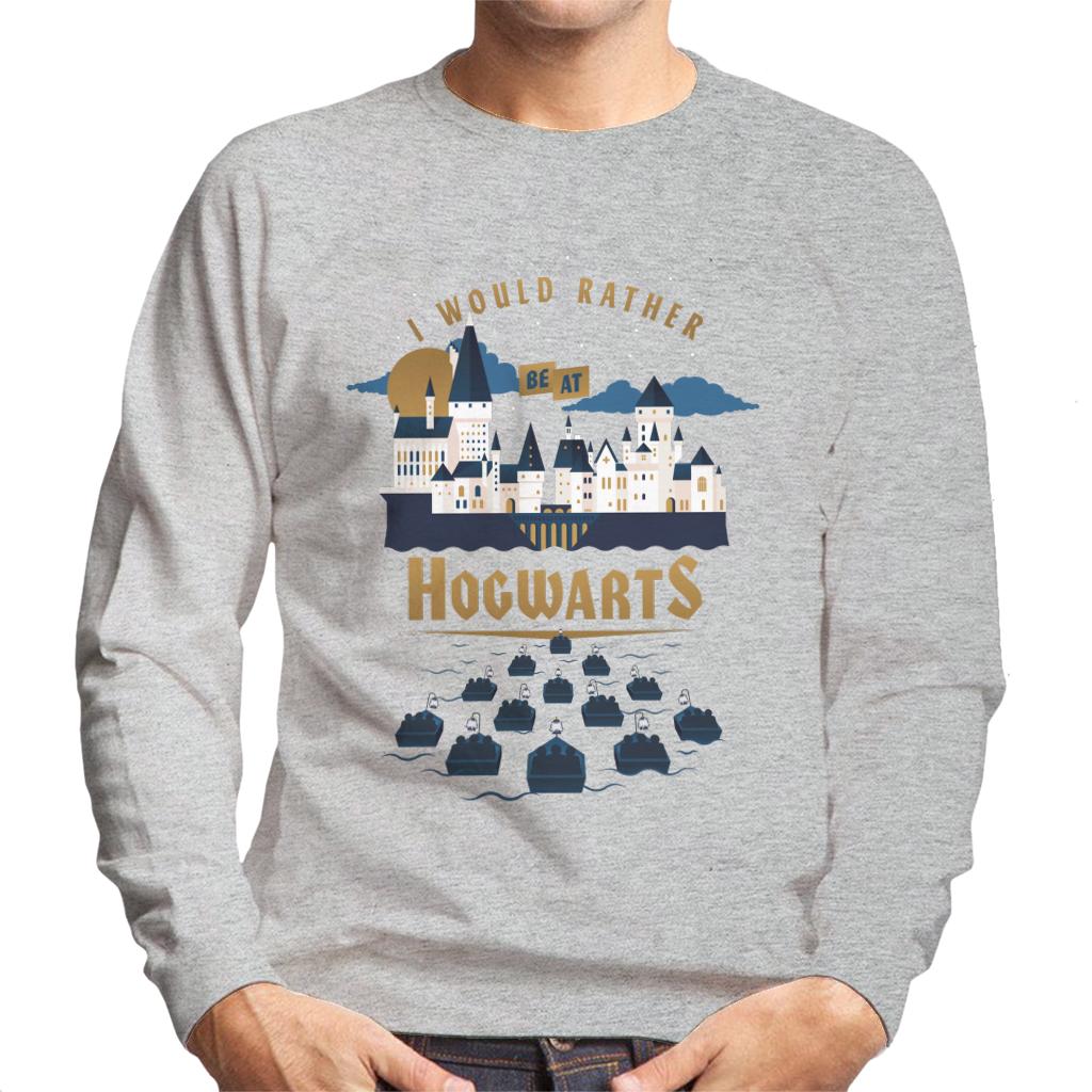 Harry Potter I Would Rather Be At Hogwarts Men's Sweatshirt-ALL + EVERY