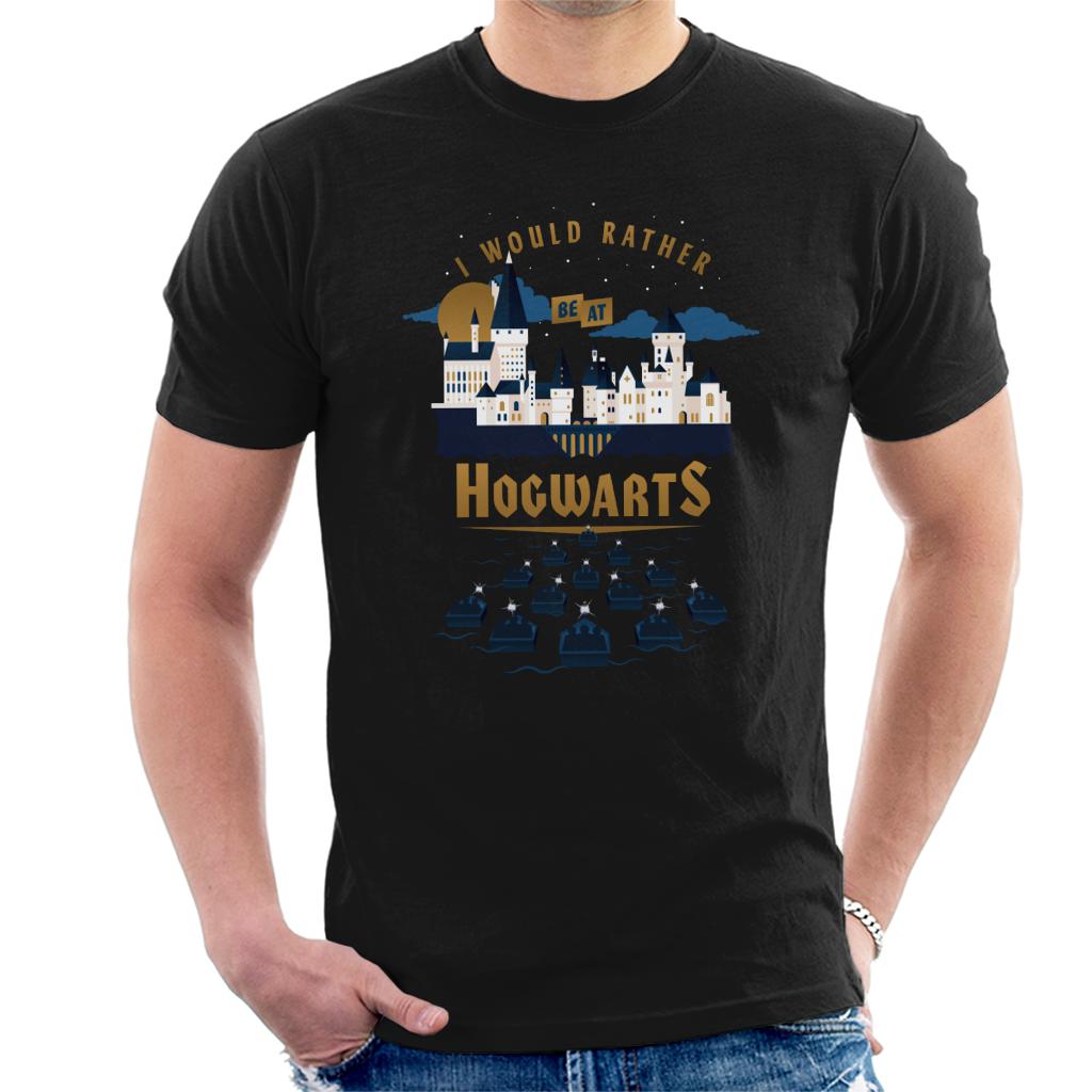 Harry Potter I Would Rather Be At Hogwarts Men's T-Shirt-ALL + EVERY