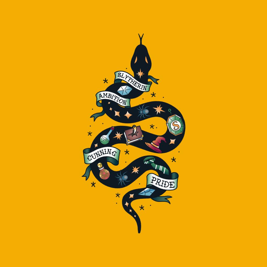 Harry Potter Serpent Of Slytherin Ambition Cunning Pride Men's Sweatshirt-ALL + EVERY