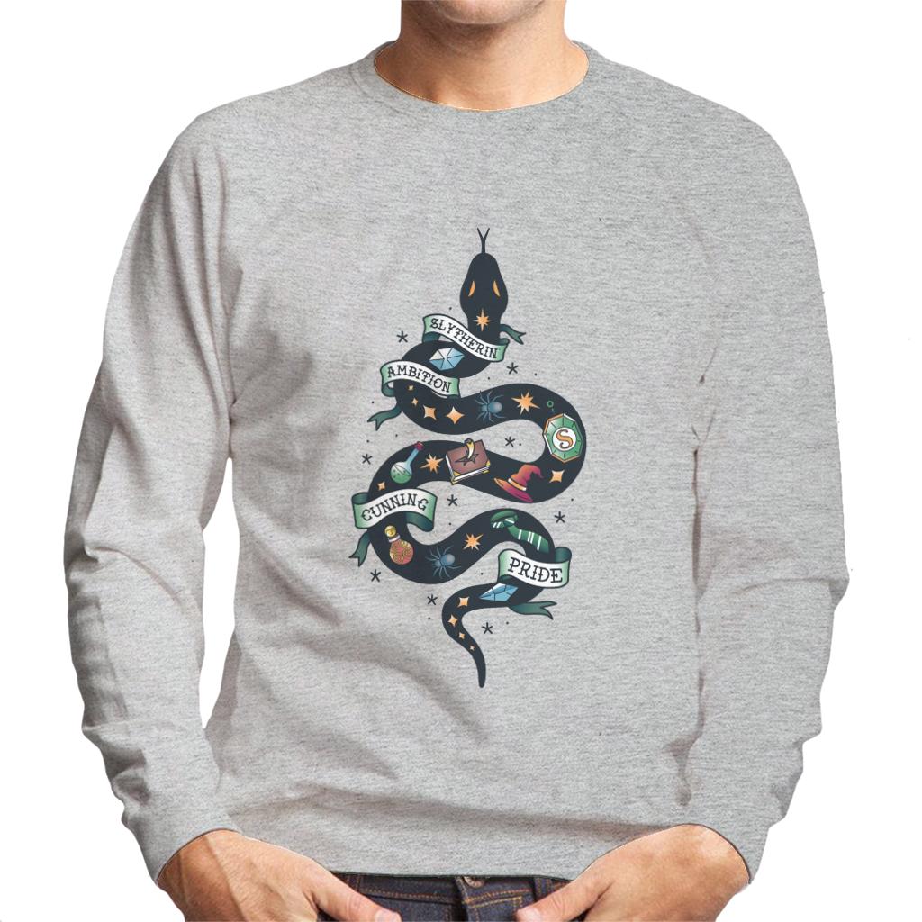 Harry Potter Serpent Of Slytherin Ambition Cunning Pride Men's Sweatshirt-ALL + EVERY