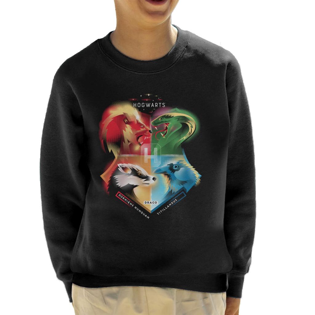 Harry Potter Animals Of Each Hogwarts House Kid's Sweatshirt-ALL + EVERY