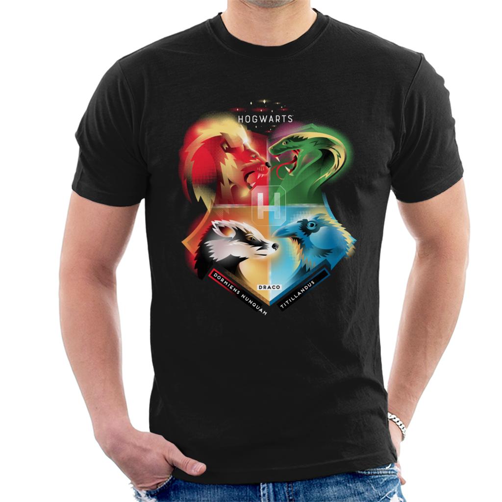 Harry Potter Animals Of Each Hogwarts House Men's T-Shirt-ALL + EVERY