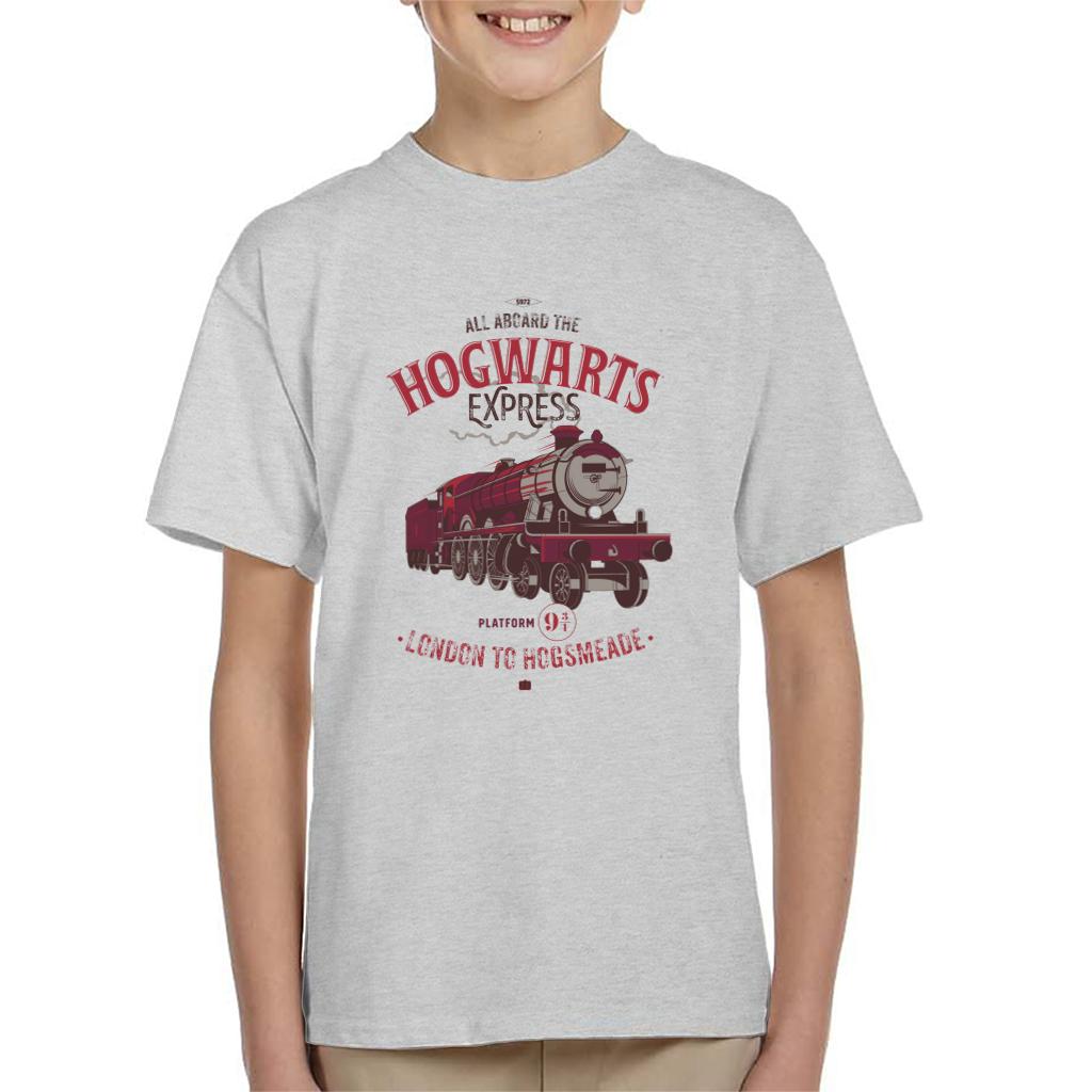 Harry Potter All Aboard The Hogwarts Express London To Hogsmeade Kid's T-Shirt-ALL + EVERY