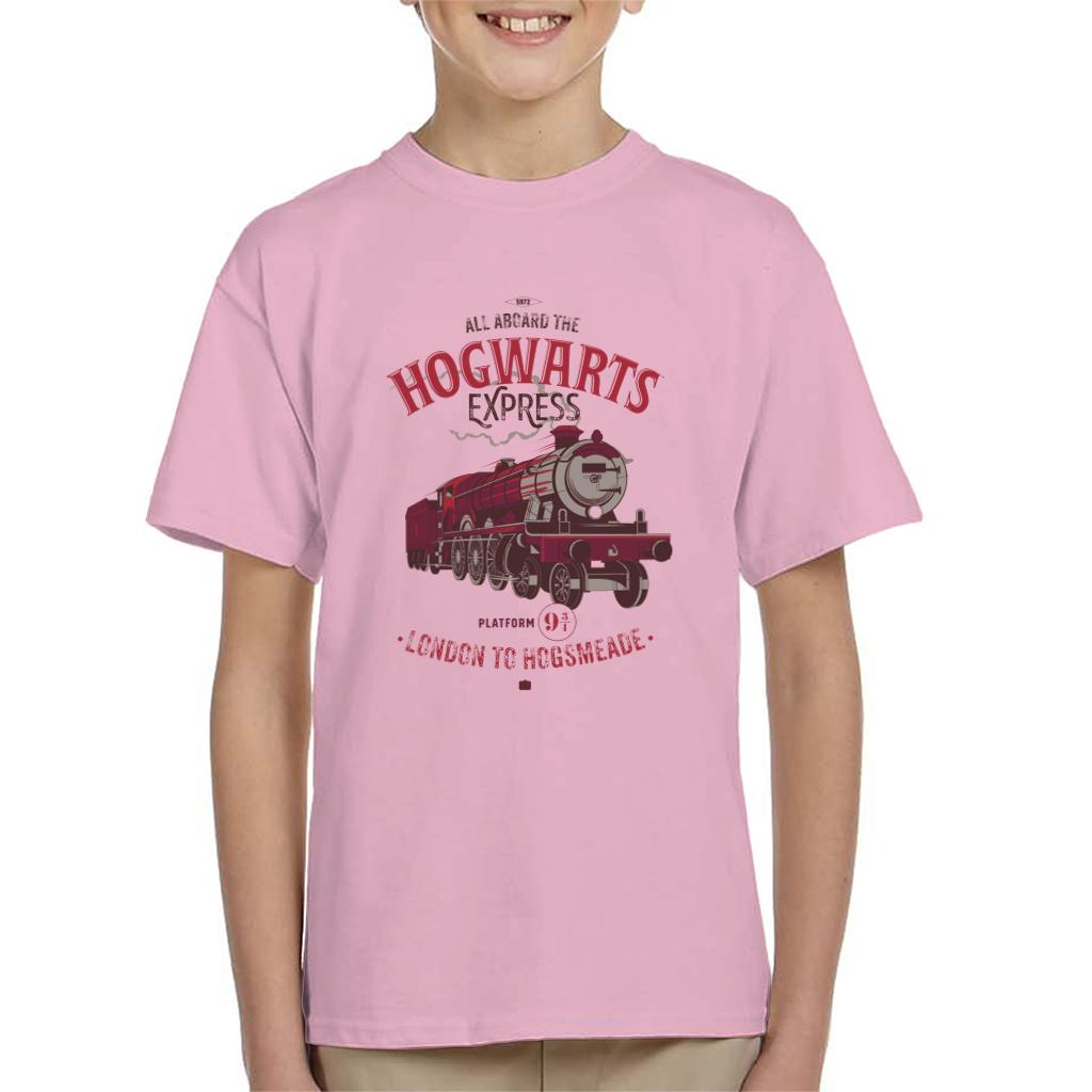 Harry Potter All Aboard The Hogwarts Express London To Hogsmeade Kid's T-Shirt-ALL + EVERY