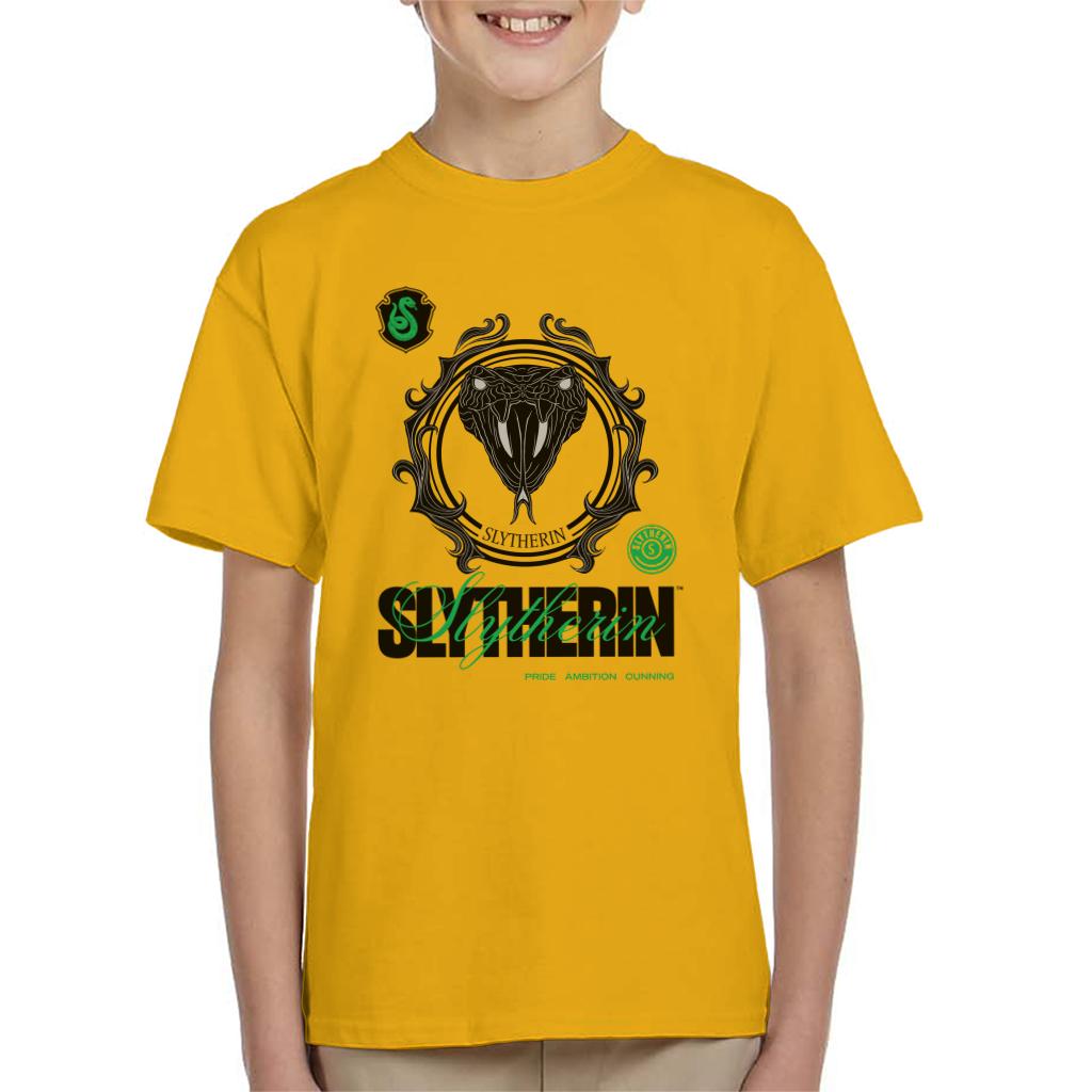 Harry Potter Slytherin Serpent Kid's T-Shirt-ALL + EVERY