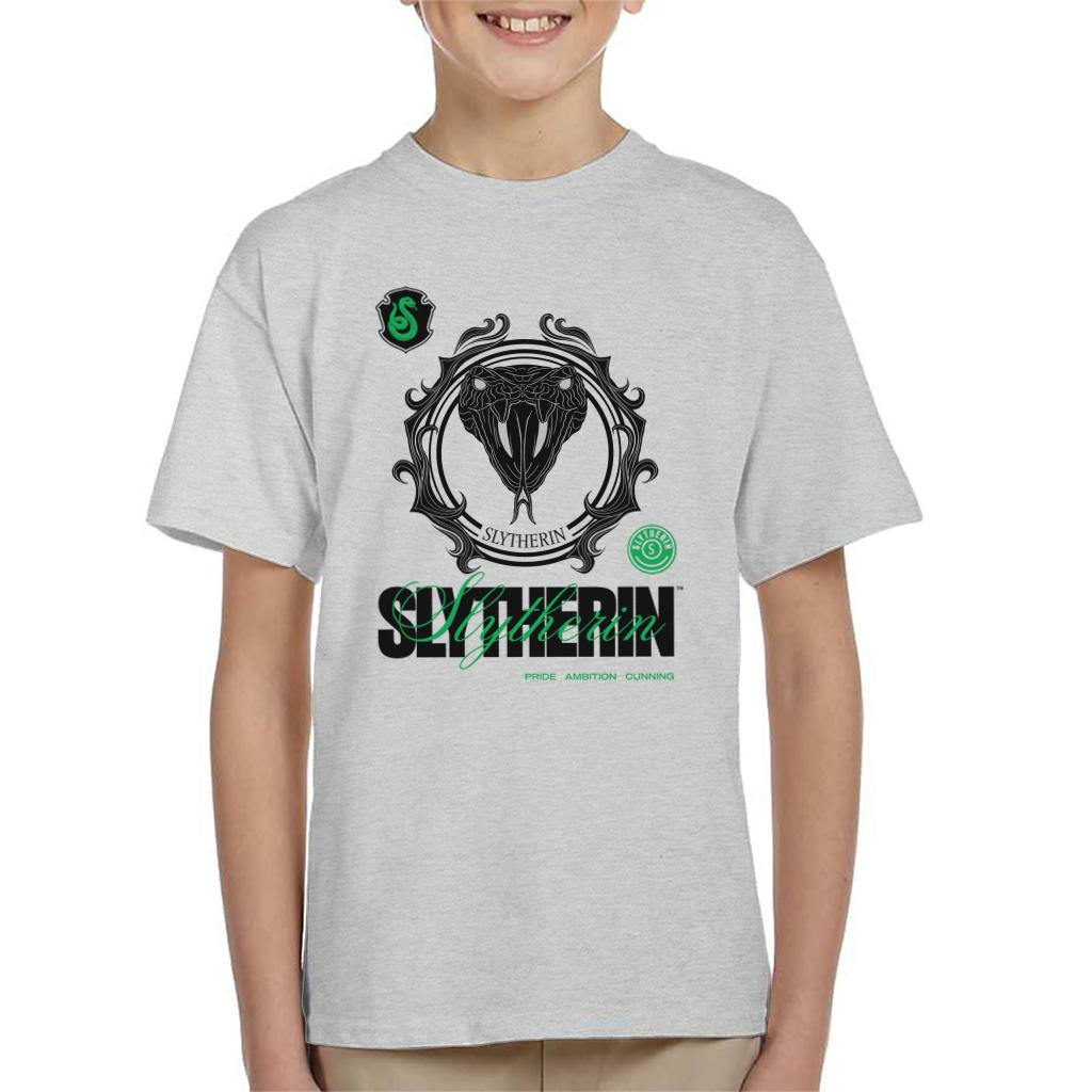 Harry Potter Slytherin Serpent Kid's T-Shirt-ALL + EVERY