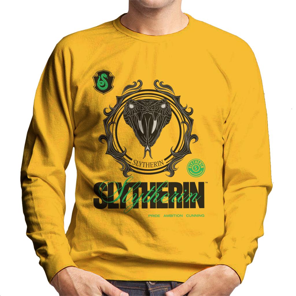 Harry Potter Slytherin Serpent Men's Sweatshirt-ALL + EVERY