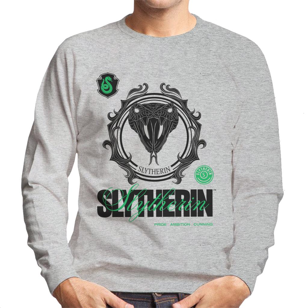 Harry Potter Slytherin Serpent Men's Sweatshirt-ALL + EVERY