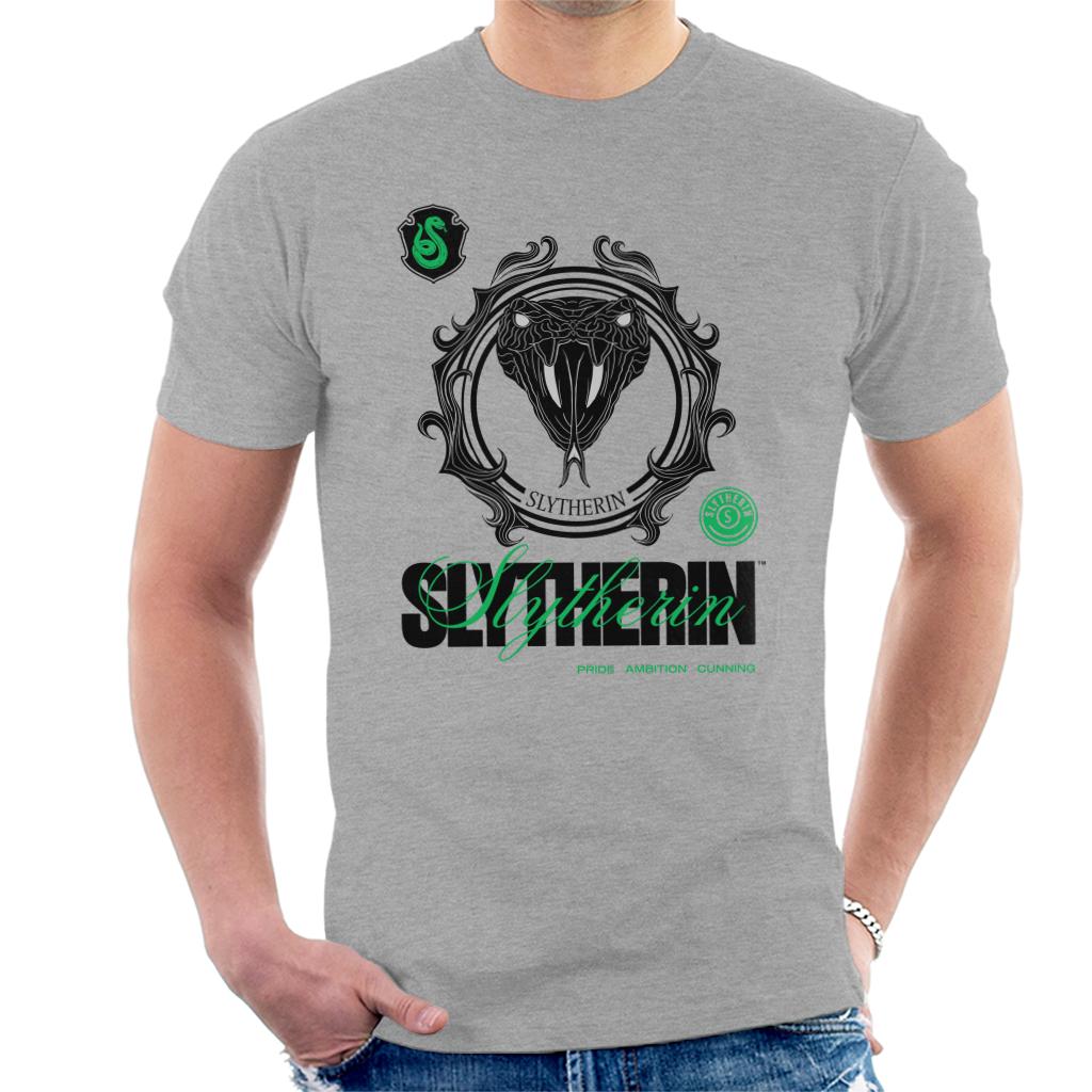 Harry Potter Slytherin Serpent Men's T-Shirt-ALL + EVERY