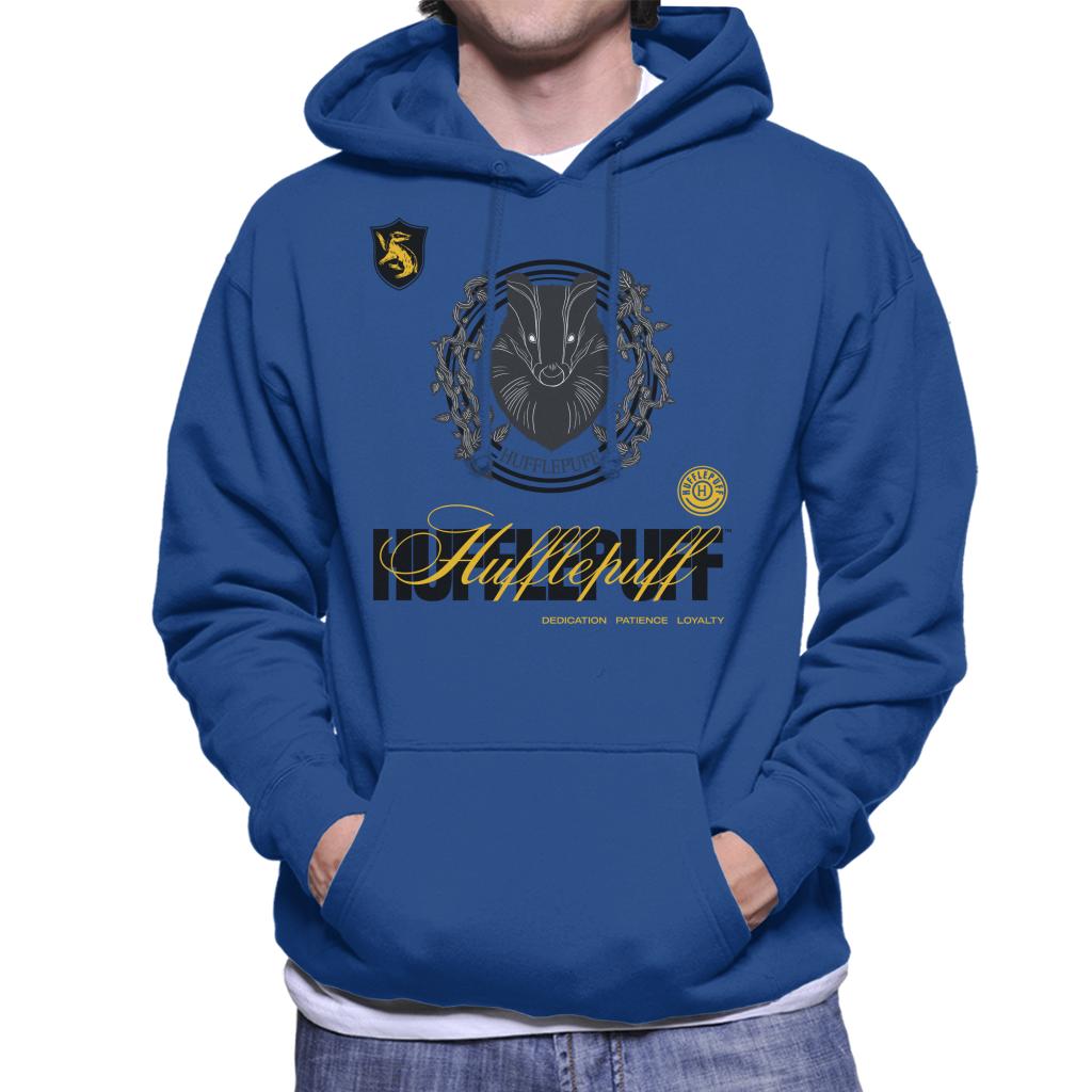 Harry Potter Hufflepuff Badger Crest Men's Hooded Sweatshirt-ALL + EVERY