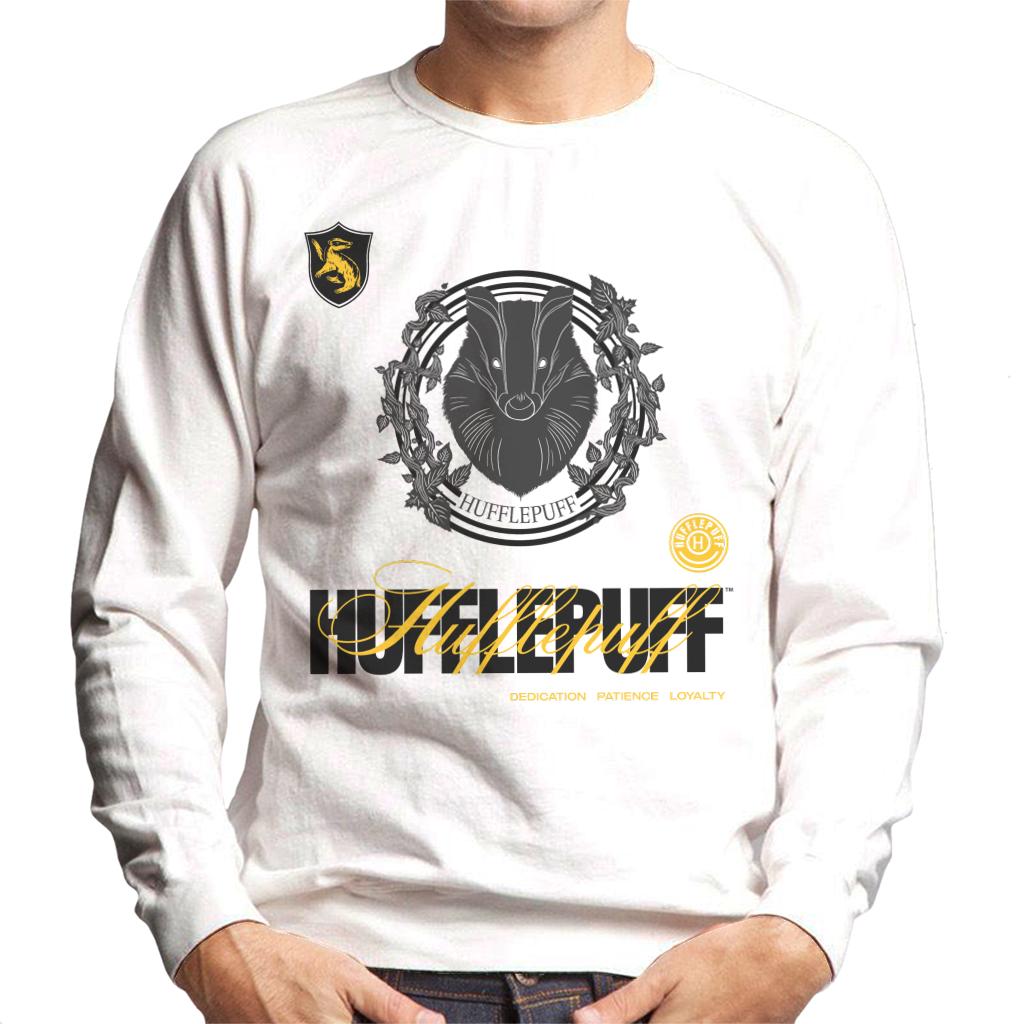 Harry Potter Hufflepuff Badger Crest Men's Sweatshirt-ALL + EVERY
