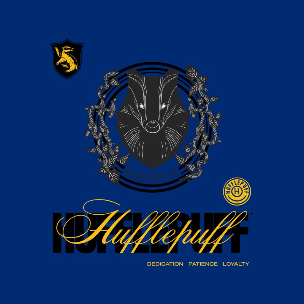 Harry Potter Hufflepuff Badger Crest Men's T-Shirt-ALL + EVERY