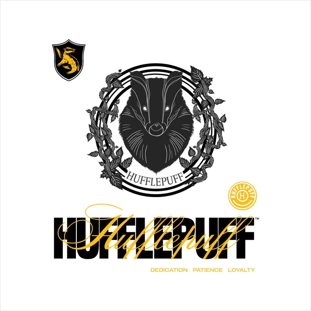 Harry Potter Hufflepuff Badger Crest Men's T-Shirt-ALL + EVERY