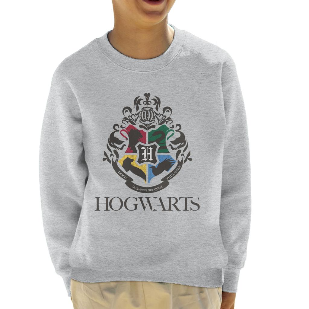 Harry Potter Hogwarts Animal Houses Logo Kid's Sweatshirt-ALL + EVERY