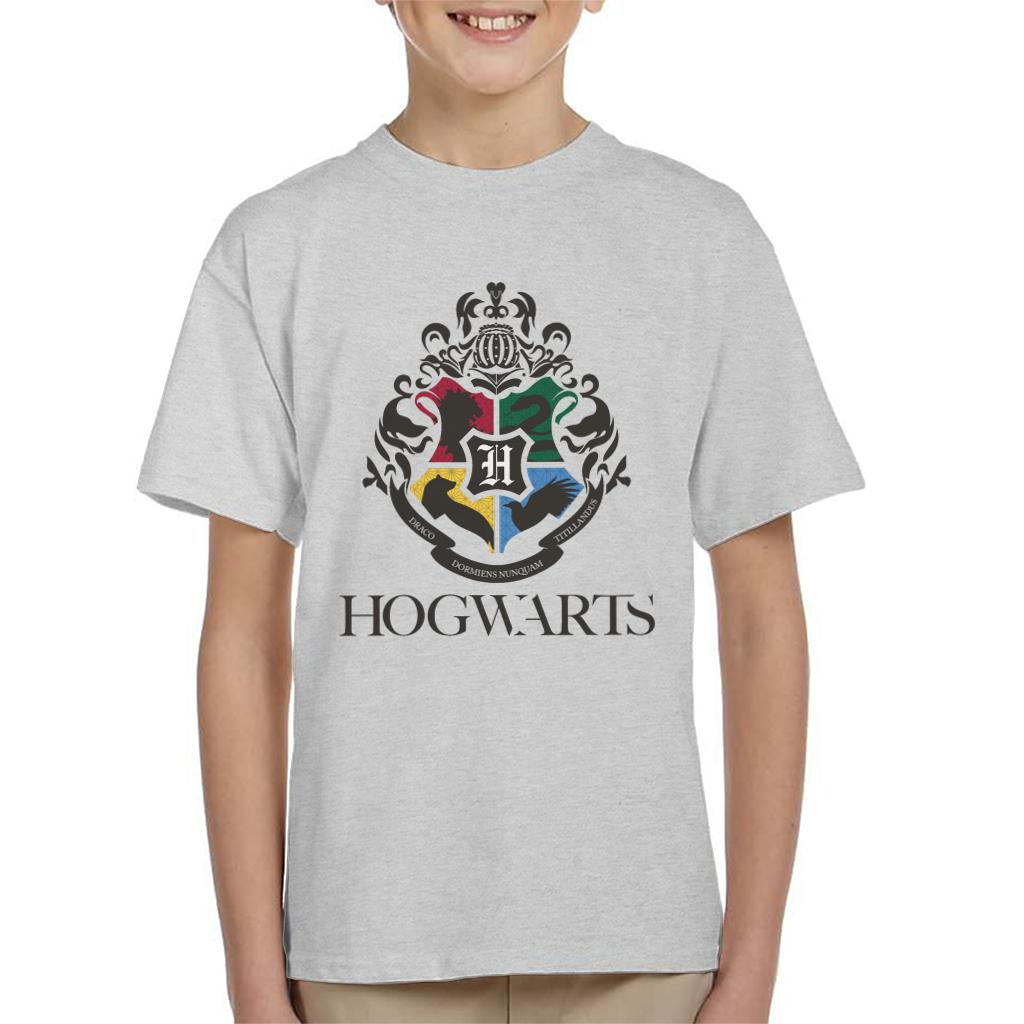 Harry Potter Hogwarts Animal Houses Logo Kid's T-Shirt-ALL + EVERY