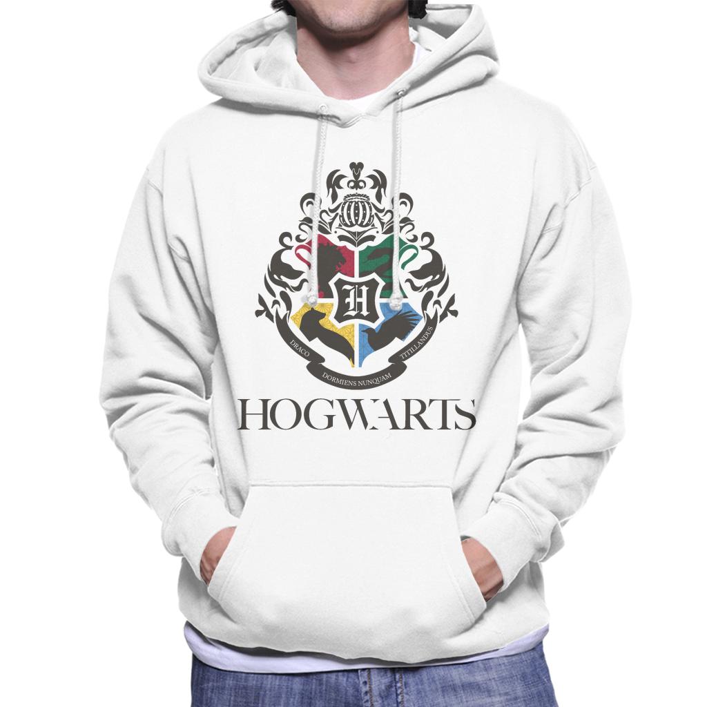 Harry Potter Hogwarts Animal Houses Logo Men's Hooded Sweatshirt-ALL + EVERY