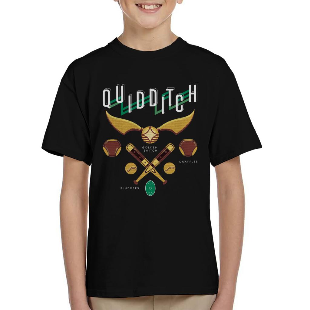 Harry Potter Quidditch Golden Snitch Quaffles Bludgers Kid's T-Shirt-ALL + EVERY