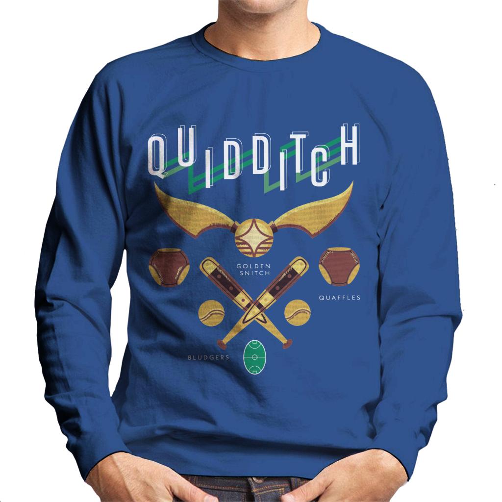 Harry Potter Quidditch Golden Snitch Quaffles Bludgers Men's Sweatshirt-ALL + EVERY
