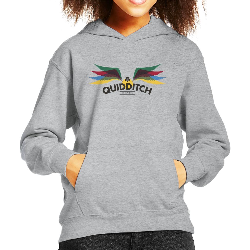 Harry Potter Hogwarts Quidditch Golden Snitch Rainbow Kid's Hooded Sweatshirt-ALL + EVERY