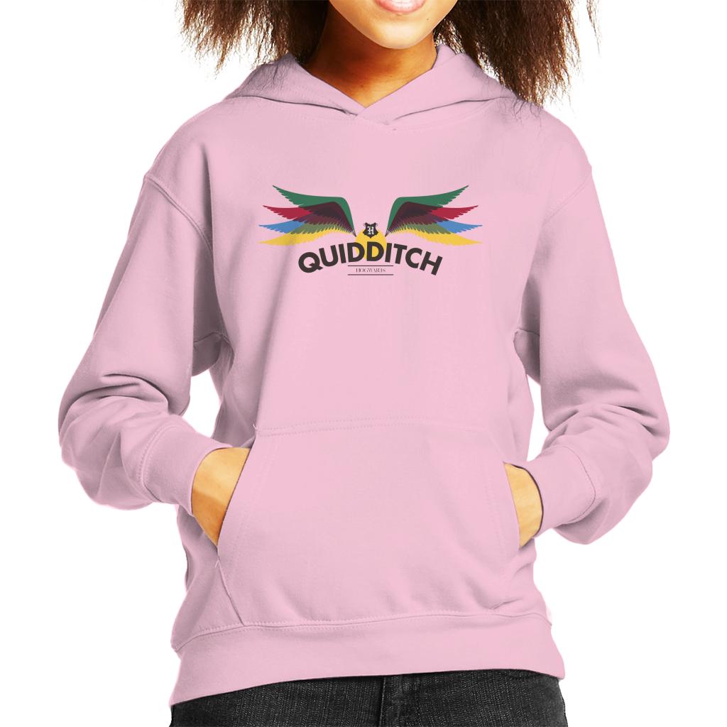 Harry Potter Hogwarts Quidditch Golden Snitch Rainbow Kid's Hooded Sweatshirt-ALL + EVERY