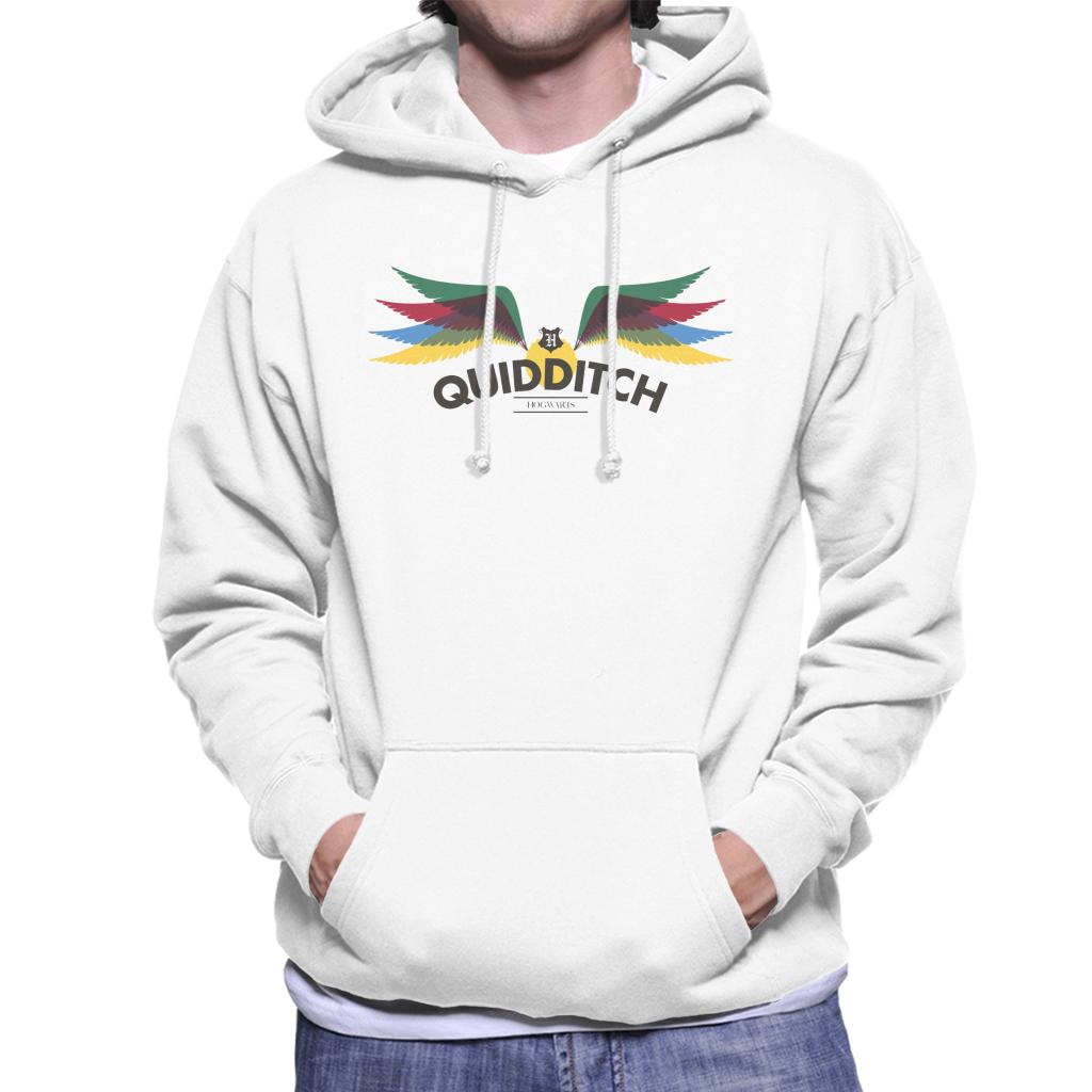 Harry Potter Hogwarts Quidditch Golden Snitch Rainbow Men's Hooded Sweatshirt-ALL + EVERY