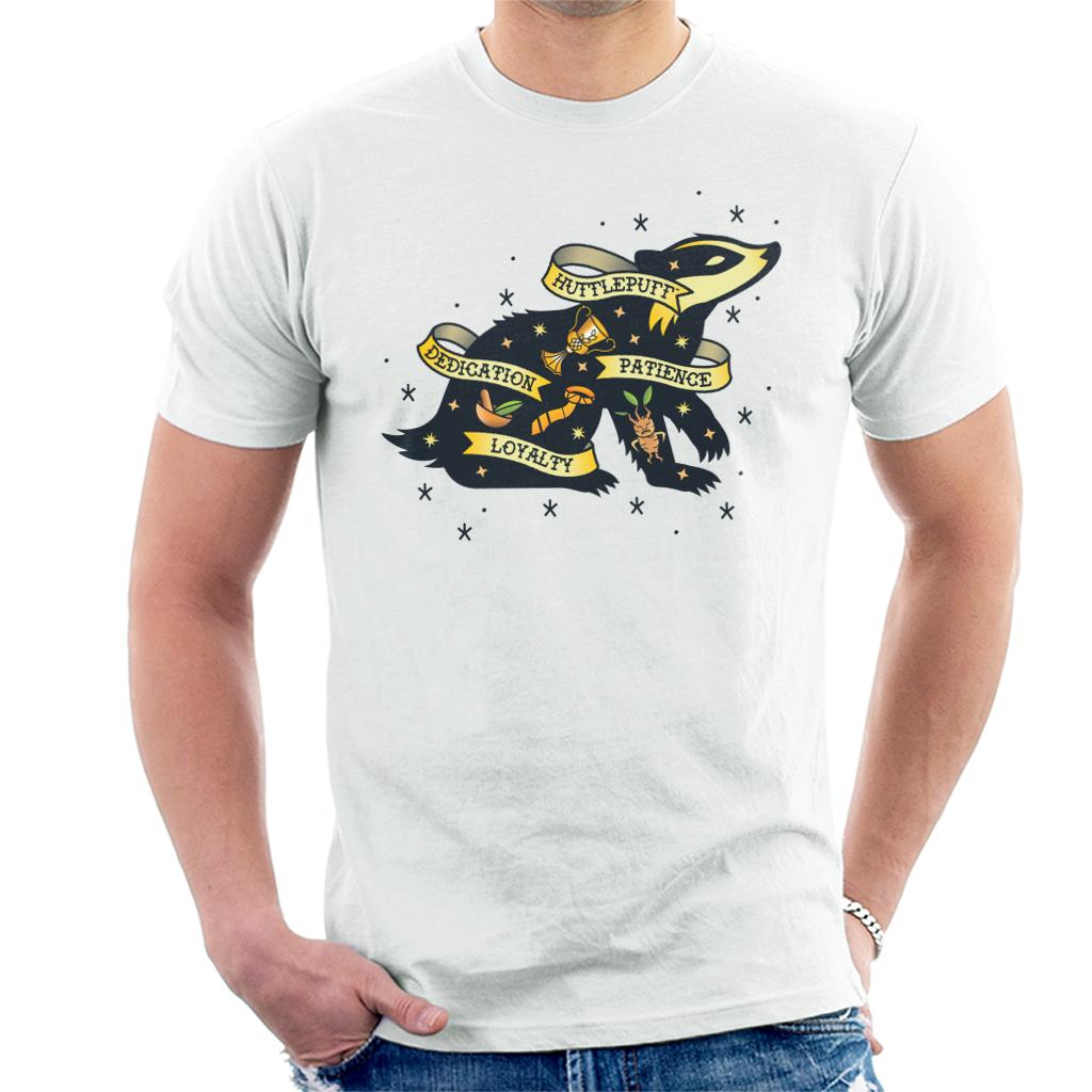 Harry Potter Badger Of Hufflepuff Patience And Loyalty Men's T-Shirt-ALL + EVERY