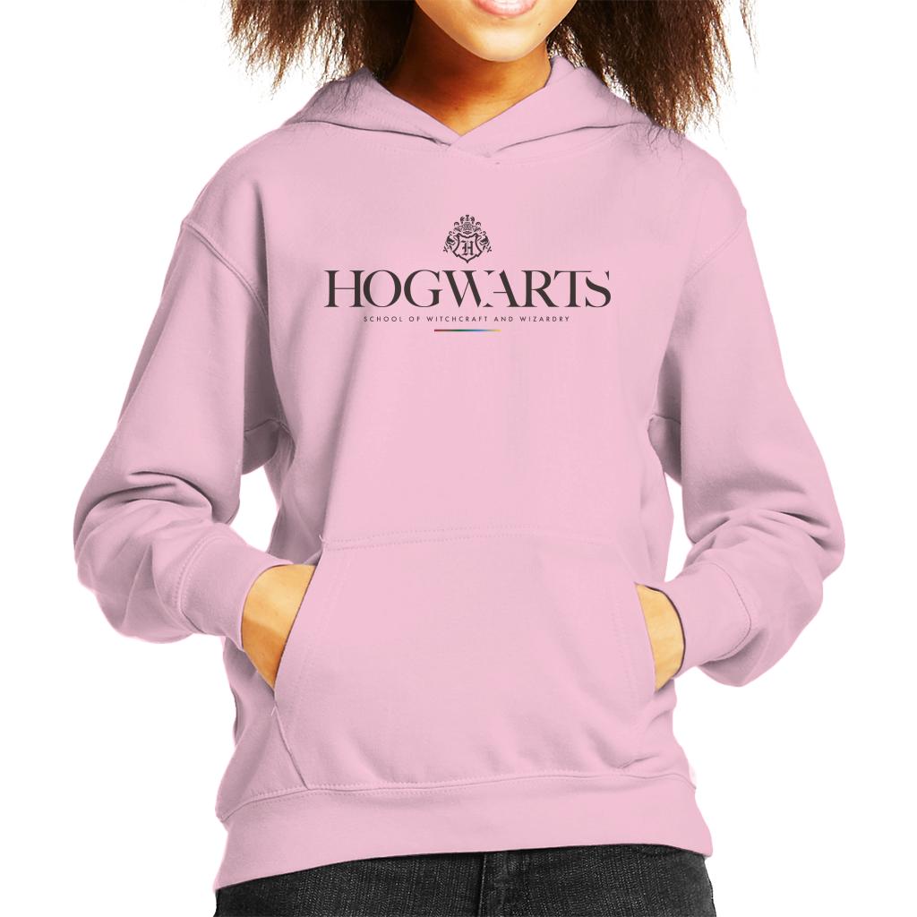 Harry Potter School Of Witchcraft And Wizardy Logo Kid's Hooded Sweatshirt-ALL + EVERY