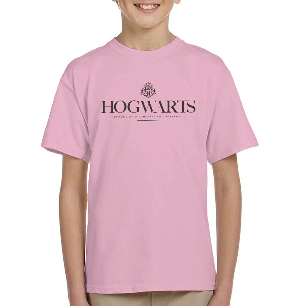 Harry Potter School Of Witchcraft And Wizardy Logo Kid's T-Shirt-ALL + EVERY