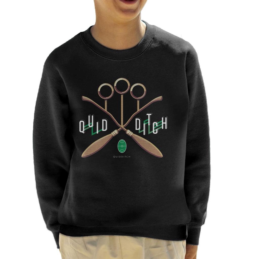 Harry Potter Quidditch Goalposts Kid's Sweatshirt-ALL + EVERY