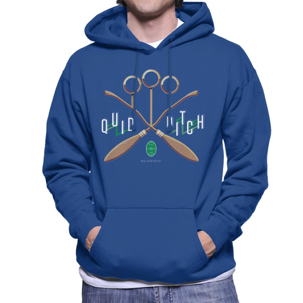 Harry Potter Quidditch Goalposts Men's Hooded Sweatshirt-ALL + EVERY