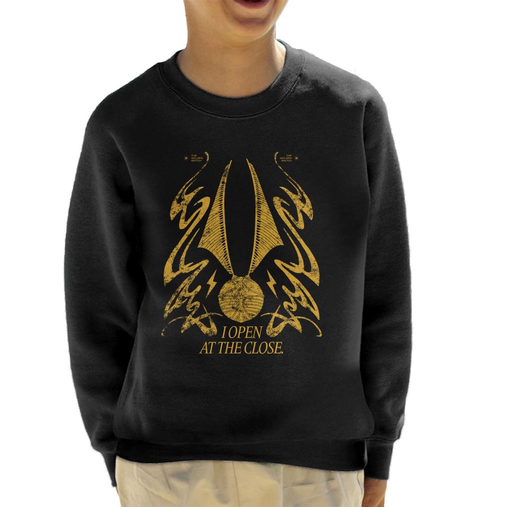 Harry Potter Golden Snitch I Open At The Close Kid's Sweatshirt-ALL + EVERY