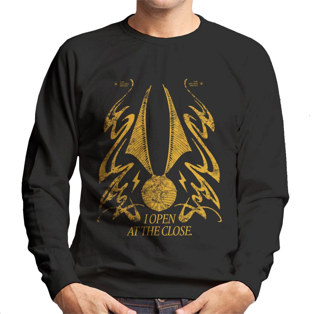 Harry Potter Golden Snitch I Open At The Close Men's Sweatshirt-ALL + EVERY