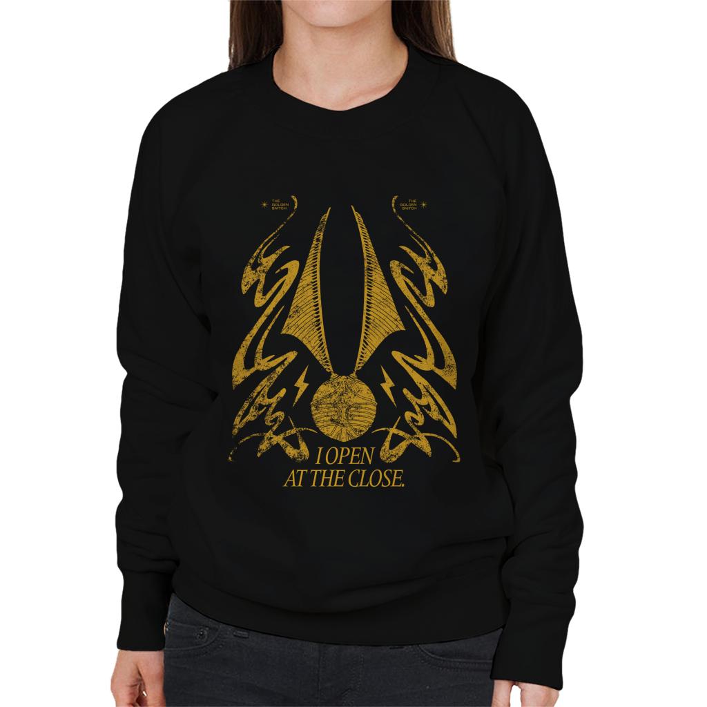 Harry Potter Golden Snitch I Open At The Close Women's Sweatshirt-ALL + EVERY