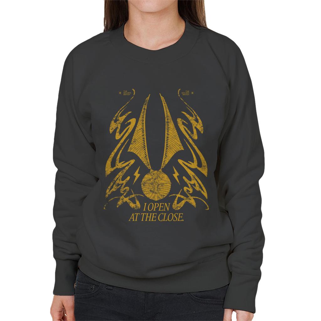 Harry Potter Golden Snitch I Open At The Close Women's Sweatshirt-ALL + EVERY