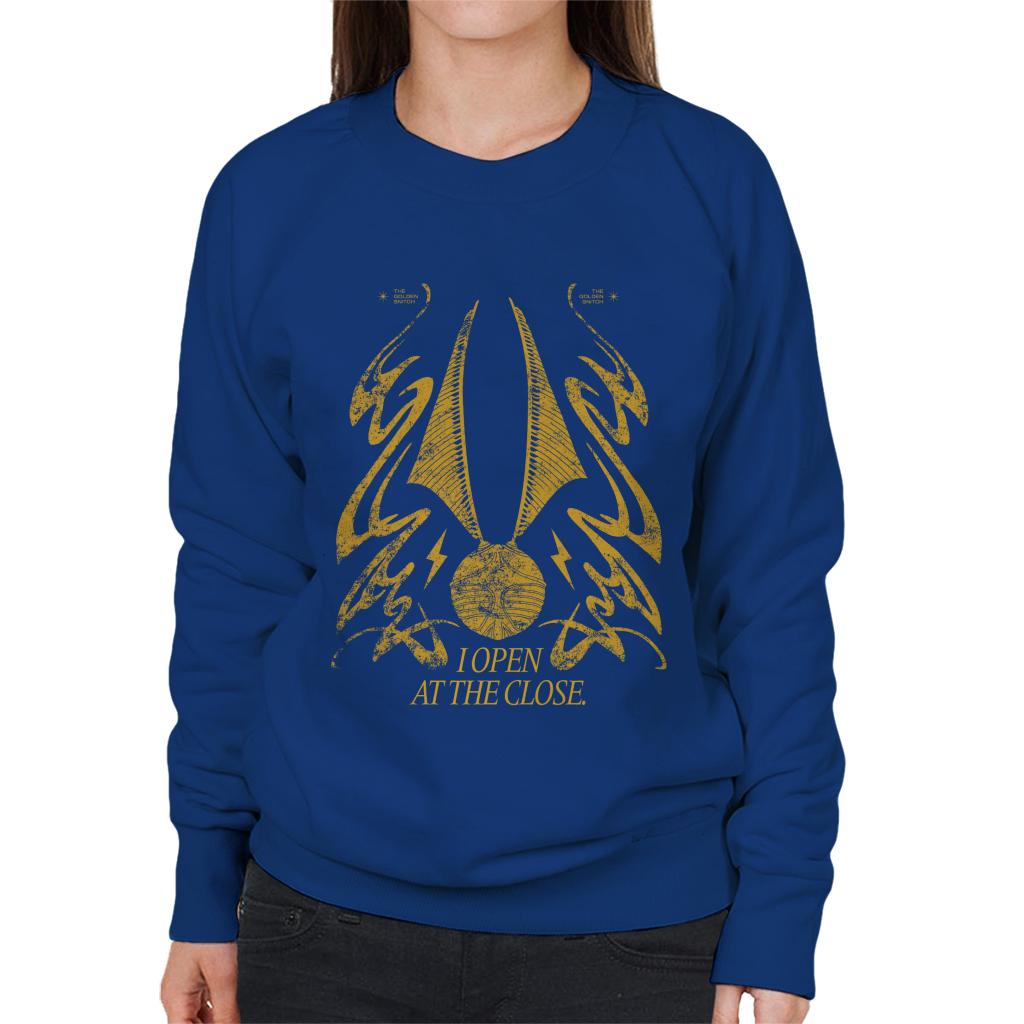 Harry Potter Golden Snitch I Open At The Close Women's Sweatshirt-ALL + EVERY