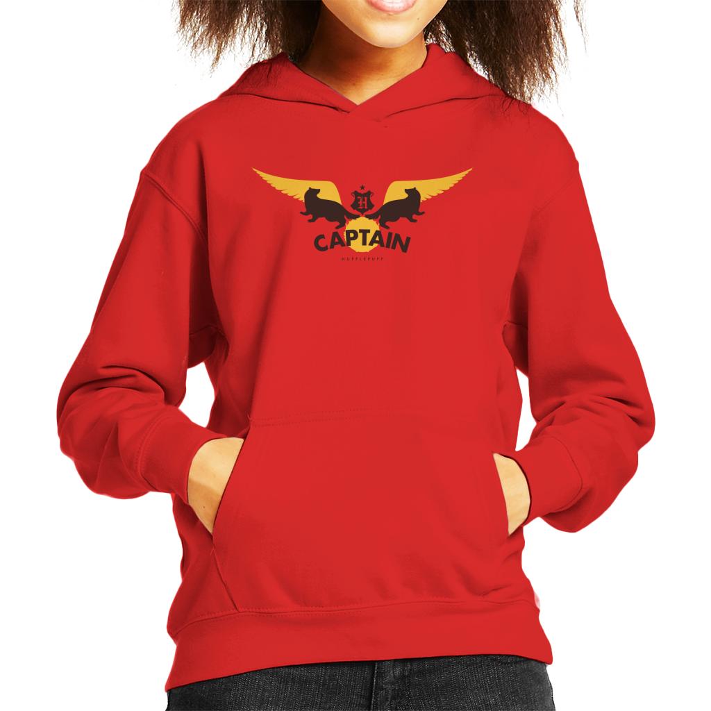 Harry Potter Golden Snitch Captain Hufflepuff Kid's Hooded Sweatshirt-ALL + EVERY