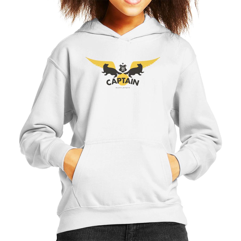 Harry Potter Golden Snitch Captain Hufflepuff Kid's Hooded Sweatshirt-ALL + EVERY