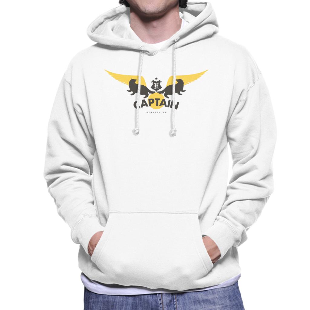 Harry Potter Golden Snitch Captain Hufflepuff Men's Hooded Sweatshirt-ALL + EVERY