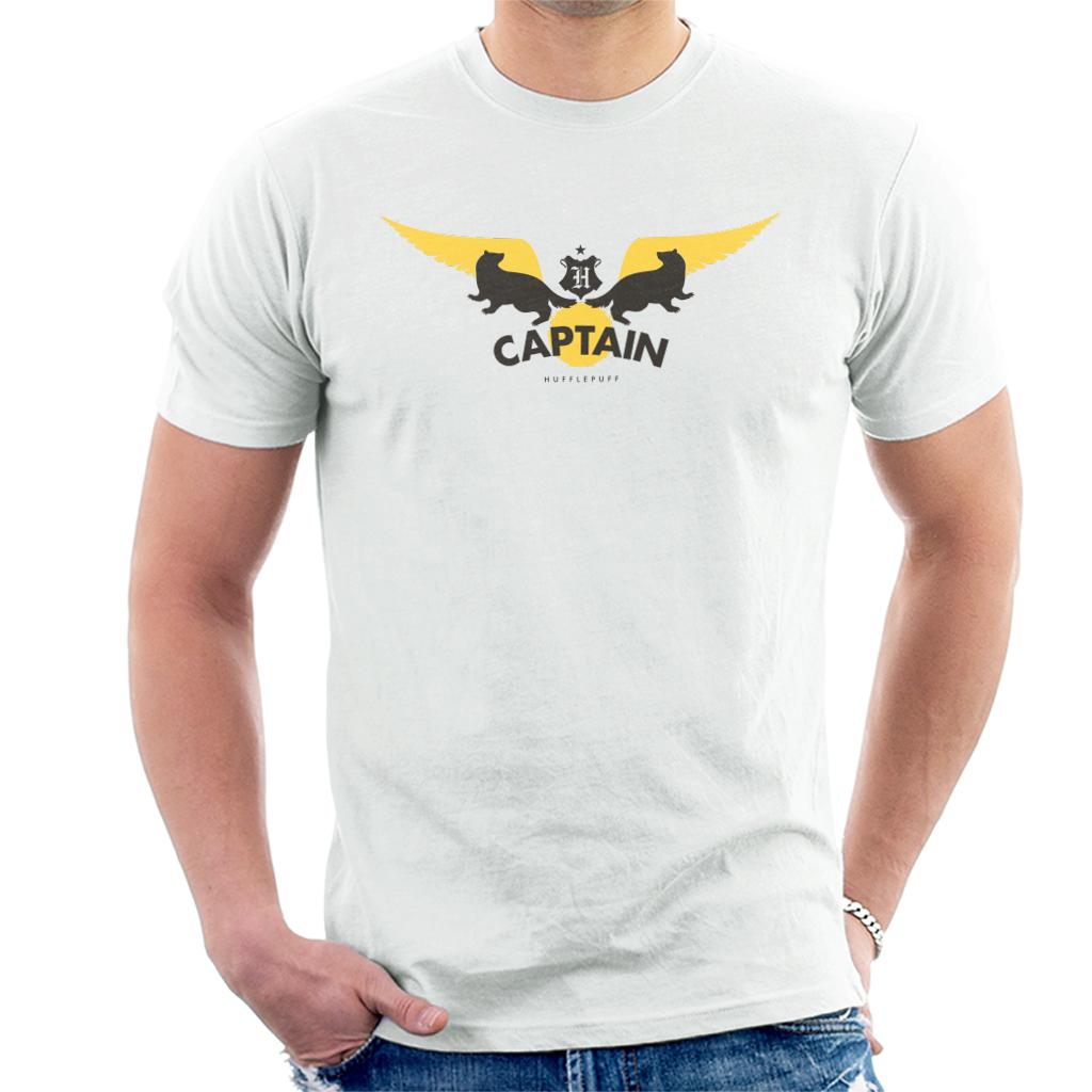 Harry Potter Golden Snitch Captain Hufflepuff Men's T-Shirt-ALL + EVERY