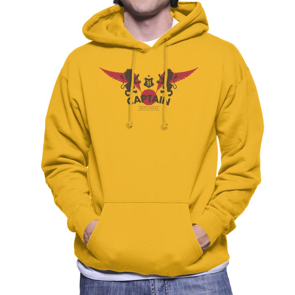 Harry Potter Golden Snitch Captain Gryffindor Men's Hooded Sweatshirt-ALL + EVERY