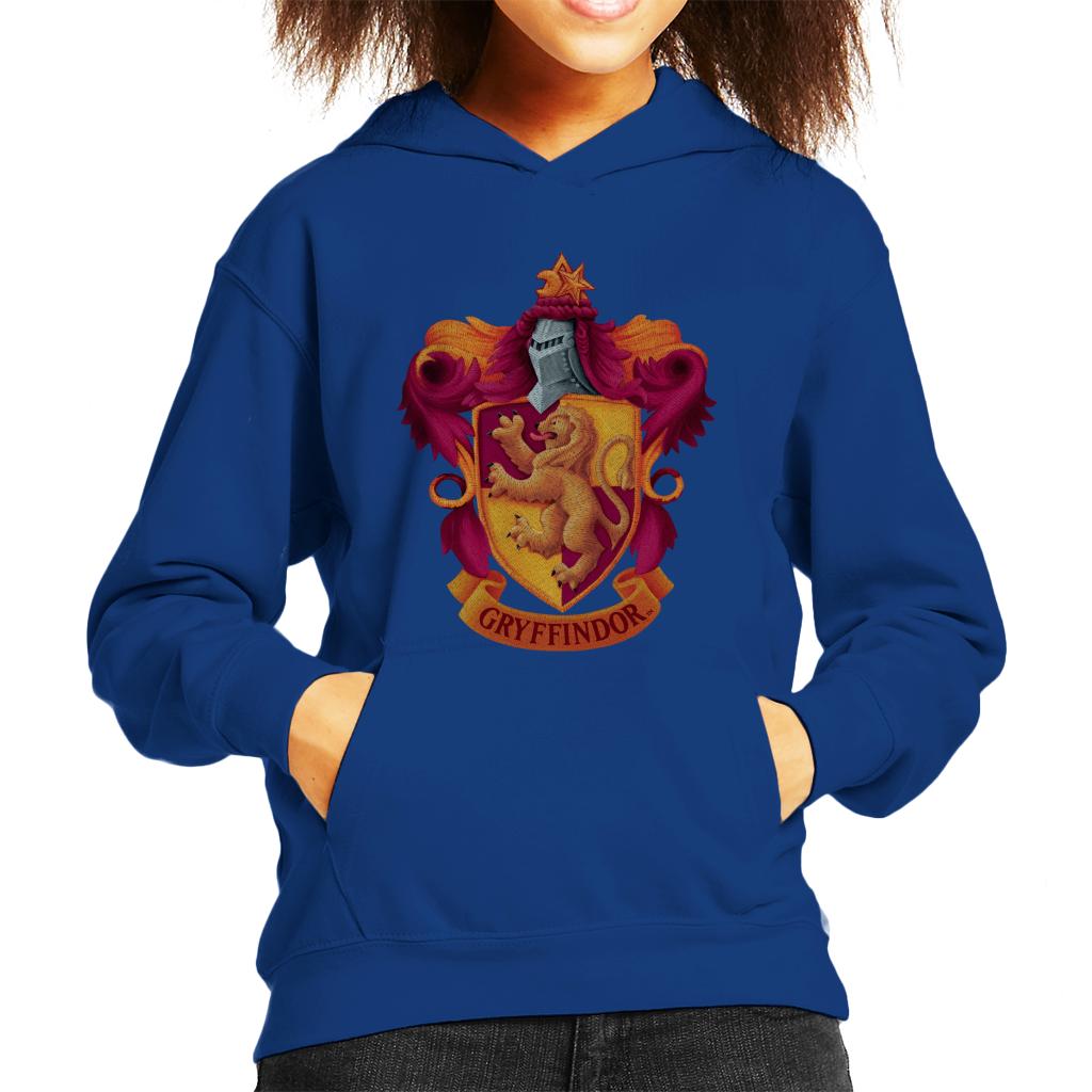 Harry Potter Gryffindor Lion Shield Kid's Hooded Sweatshirt-ALL + EVERY