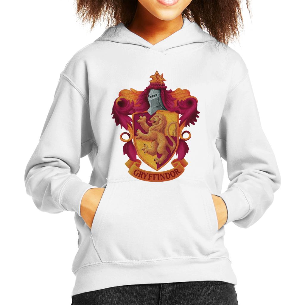 Harry Potter Gryffindor Lion Shield Kid's Hooded Sweatshirt-ALL + EVERY