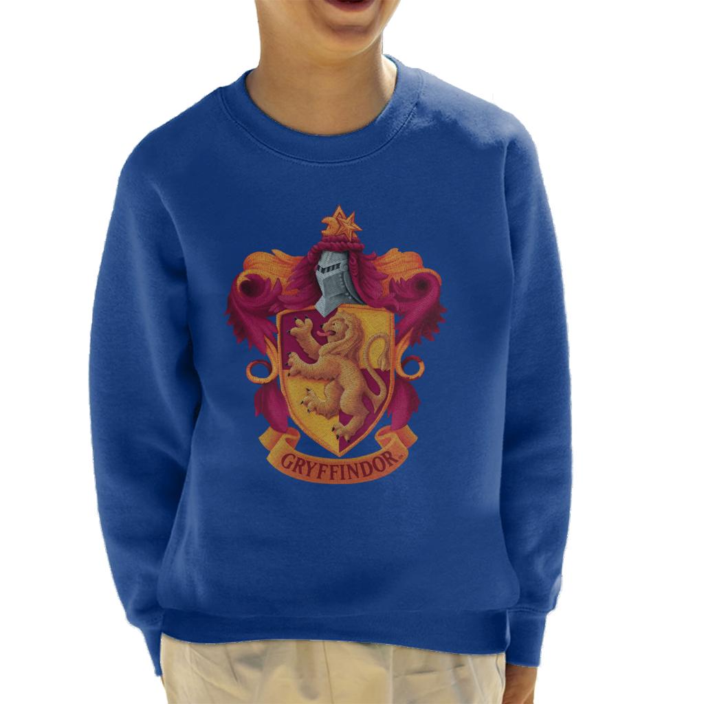 Harry Potter Gryffindor Lion Shield Kid's Sweatshirt-ALL + EVERY