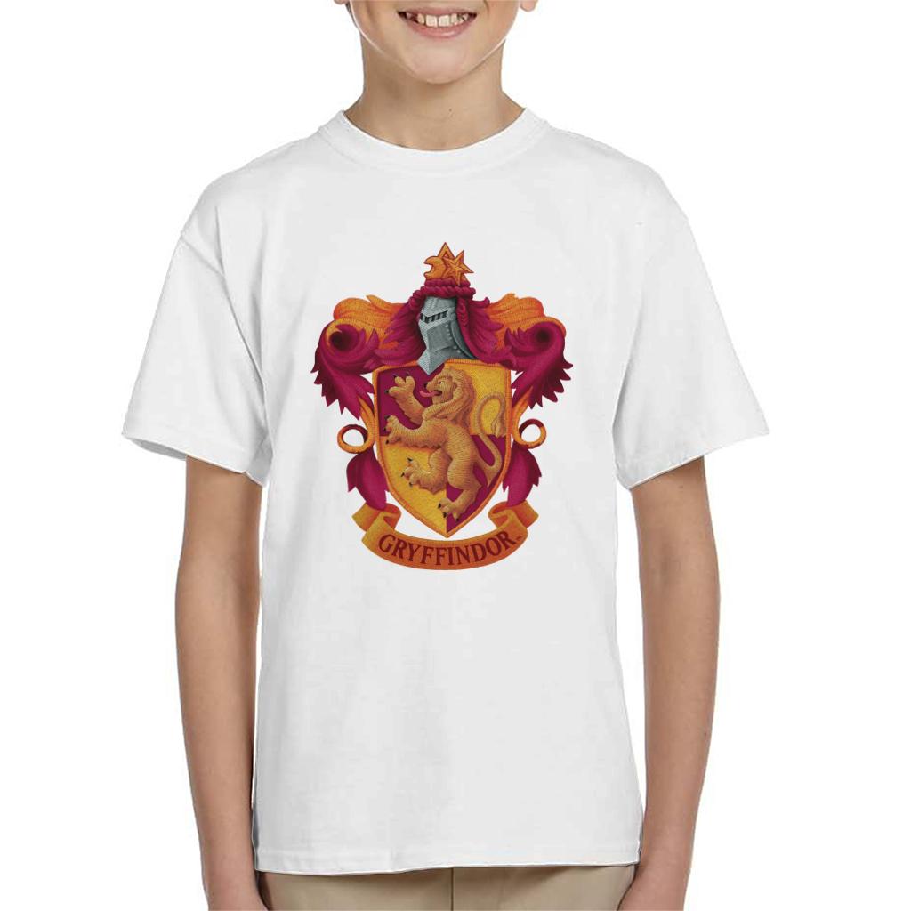 Harry Potter Gryffindor Lion Shield Kid's T-Shirt-ALL + EVERY