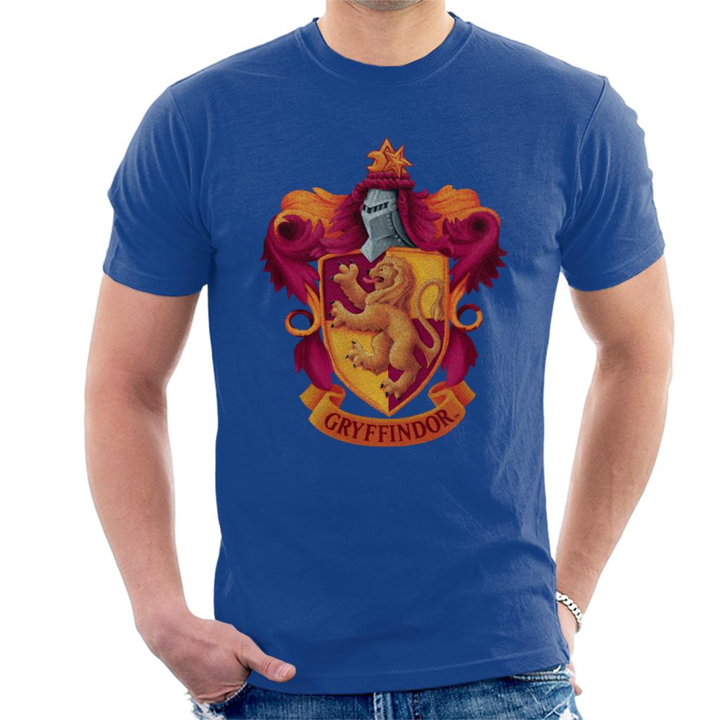 Harry Potter Gryffindor Lion Shield Men's T-Shirt-ALL + EVERY